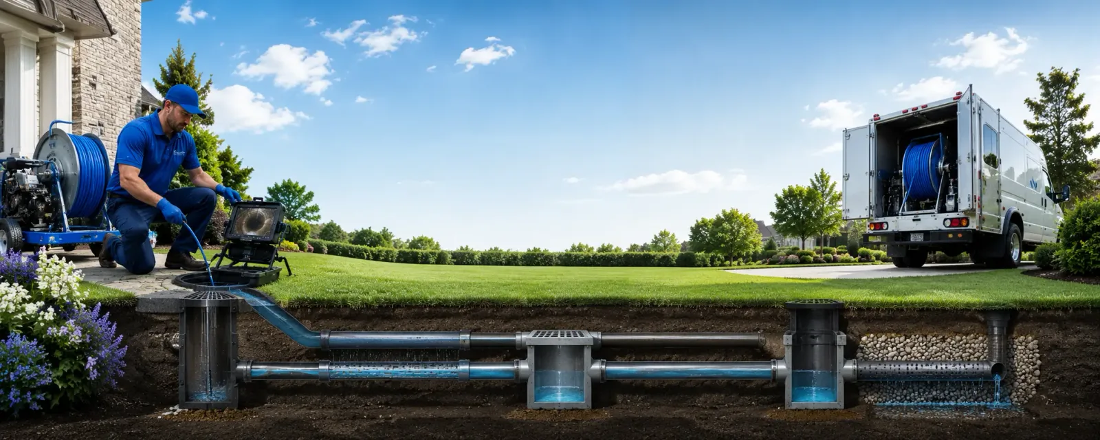 Outdoor drain cleaning information for Webster, IA
